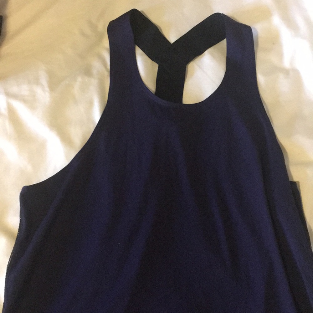 Dark purple workout tank